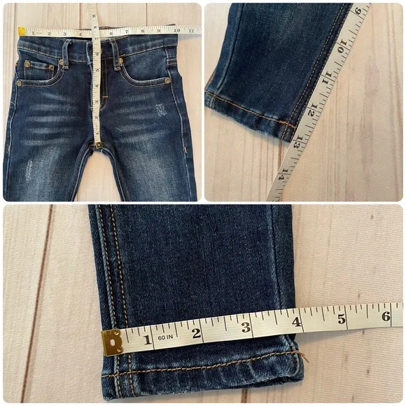 Appaman Medium Wash Slim Leg Jeans Boys Toddler 2T Blue Denim Adjustable Waist - Picture 14 of 15